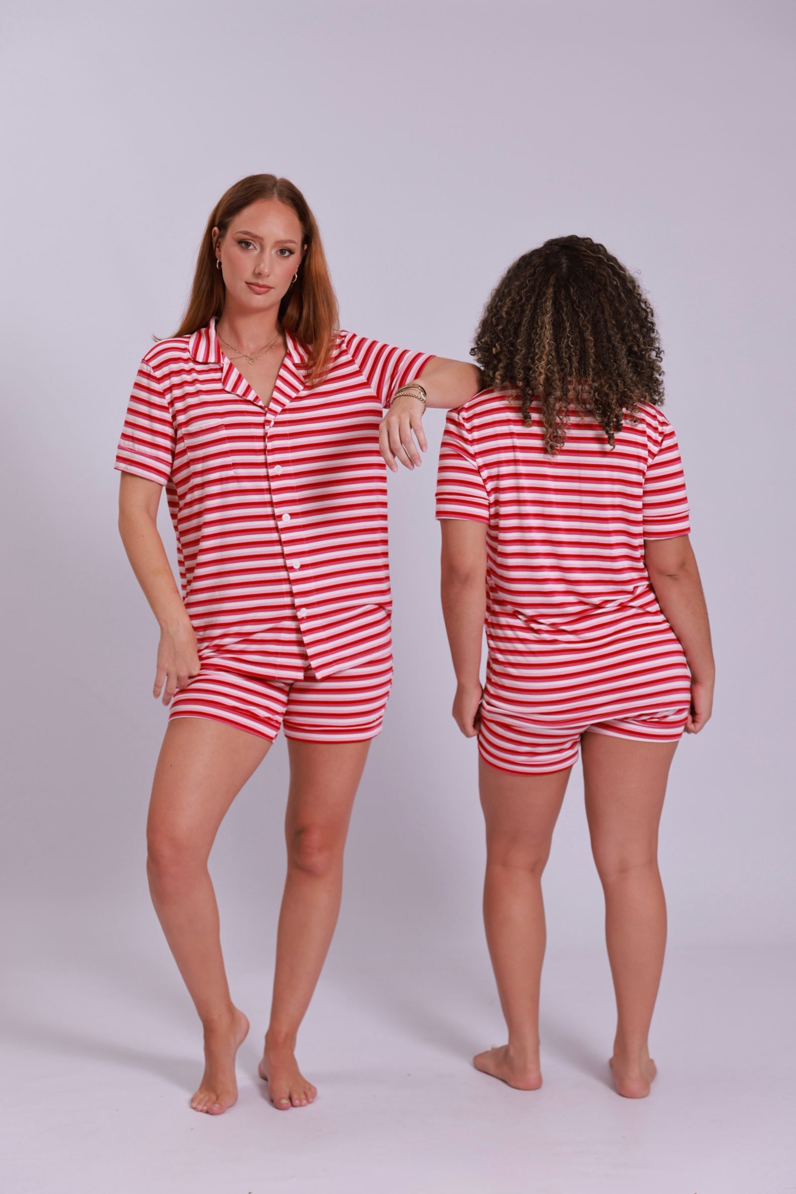 DAY DREAM SHORT SLEEVE SET- STRIPED