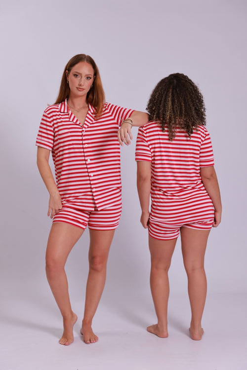 DAY DREAM SHORT SLEEVE SET- STRIPED